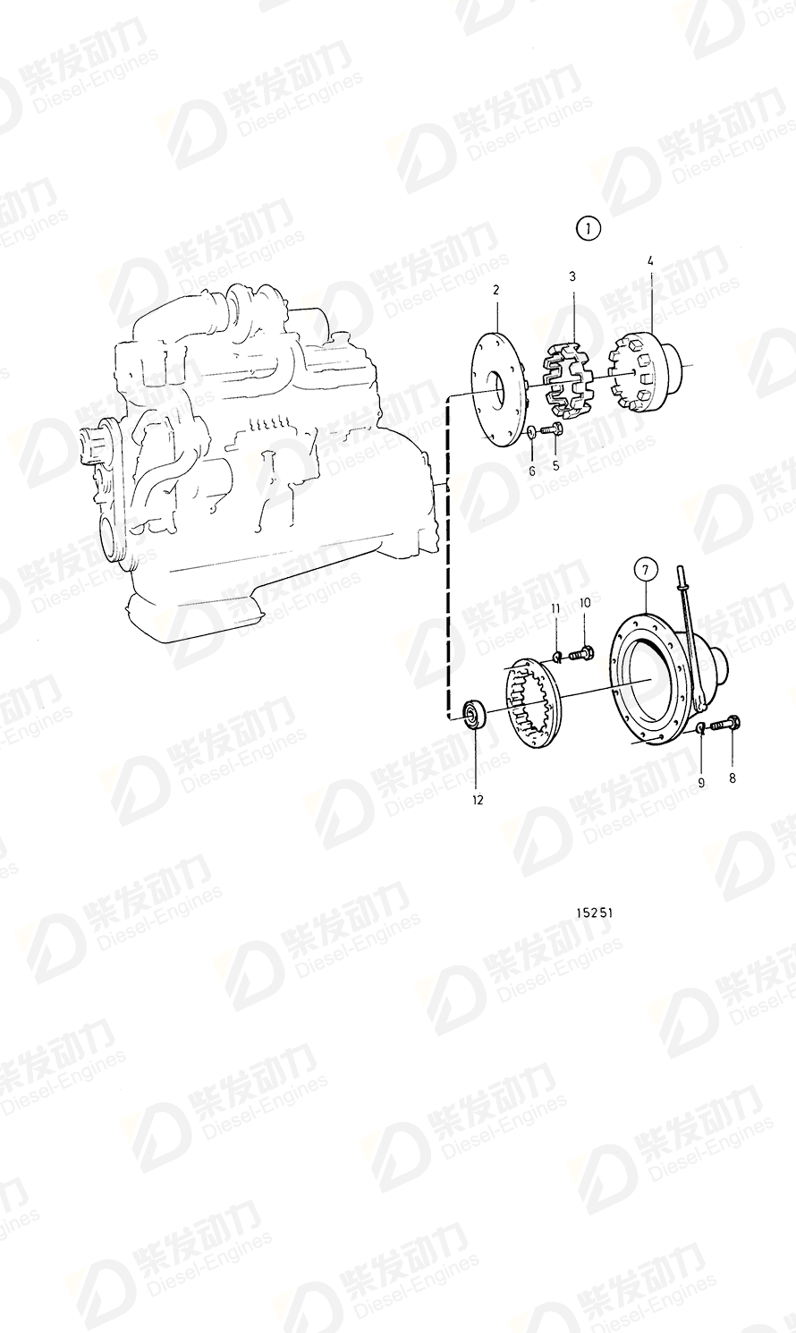 volvo penta Ball bearing 866413 Drawing volvo penta Ball bearing 866413 Drawing